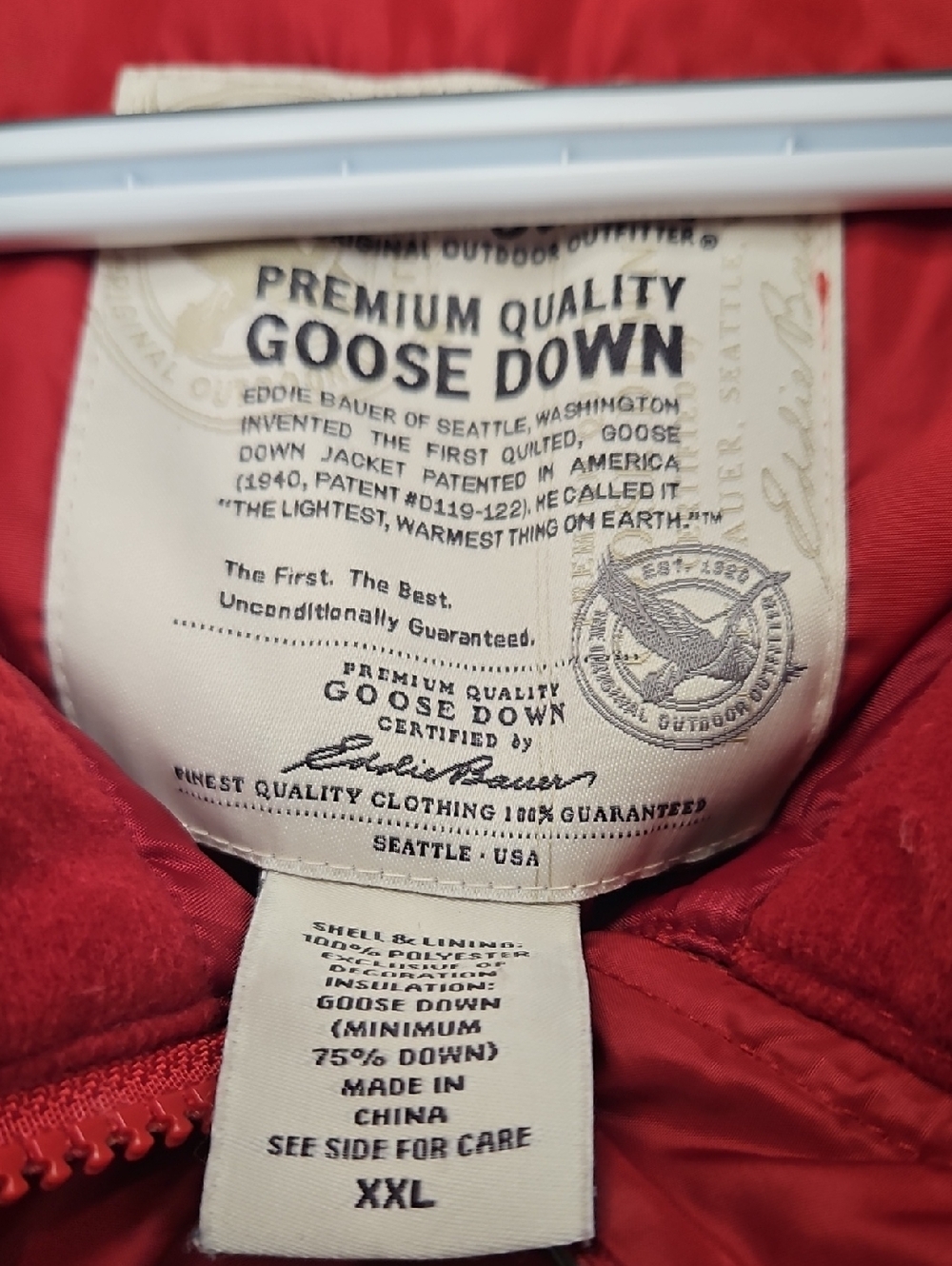 Eddie Bauer Goose Down Quilted Vest - Picture 5 of 9